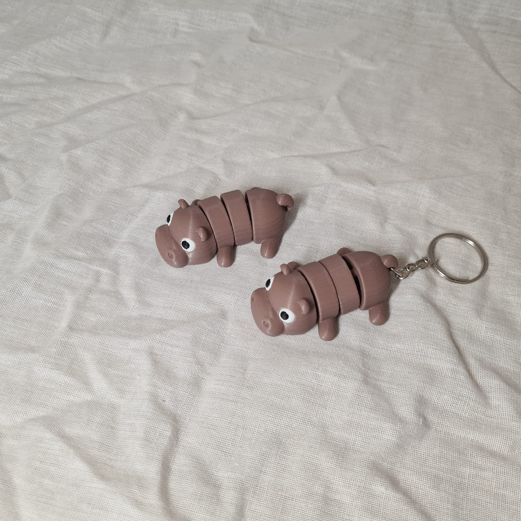 🦛 Flexi-Hippo Schlüsselanhänger