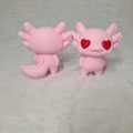 🩷 Axolotl-Schlüsselanhänger mit Herzaugen