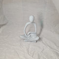 🧘🐱 Meditations-Skulptur mit Katze